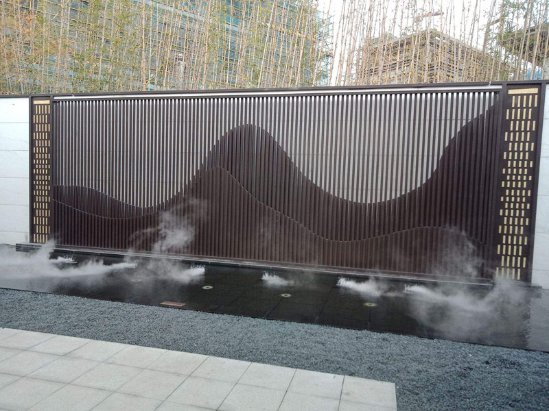 屏风景墙