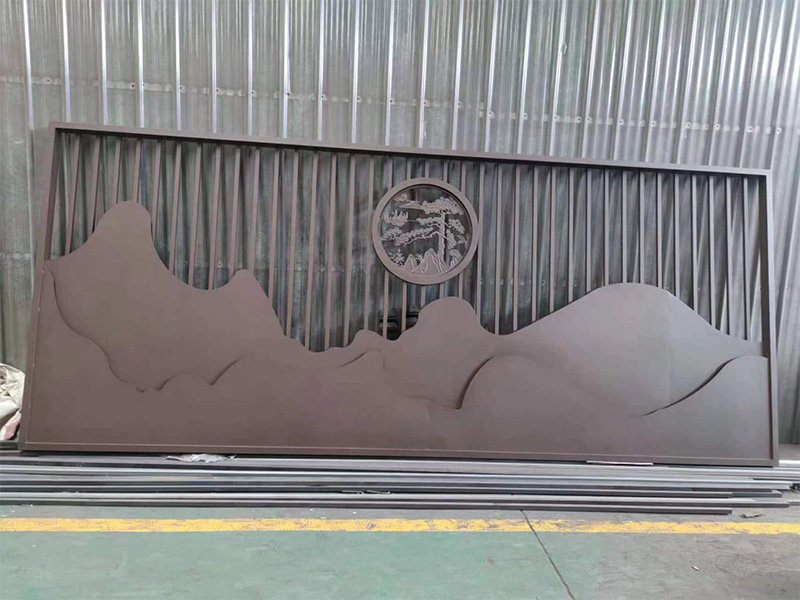 屏风景墙